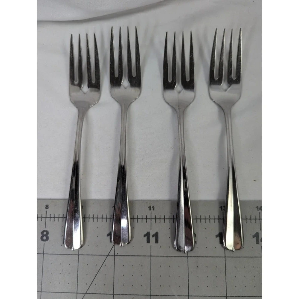 Oneida Gala‎ Impulse Salad Forks Lot of 4